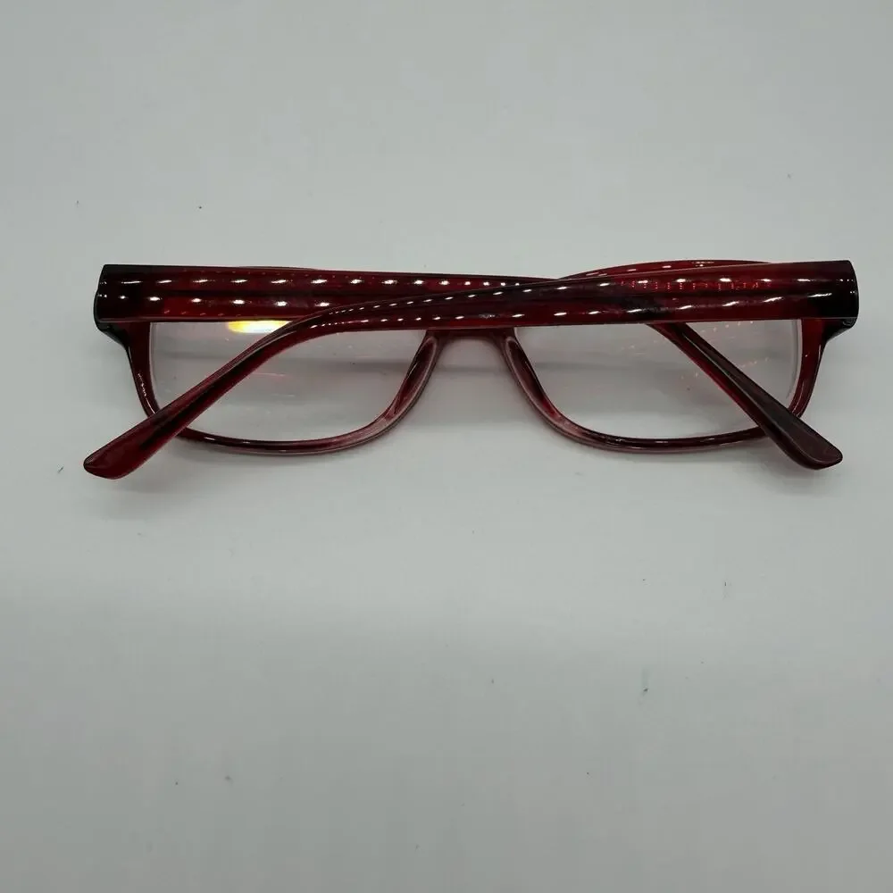 Canny Vision Sandra Eyeglass Frames Only Burgundy Red Full Rim 54-16-140
